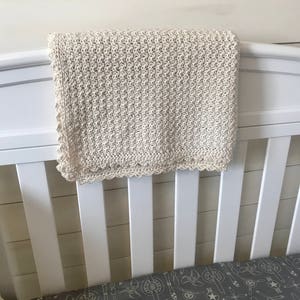 Baby Blanket PATTERN Pure and Simple Baby Blanket Blanket Crochet Pattern Beginner image 8