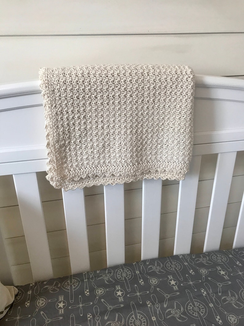 Baby Blanket PATTERN Pure and Simple Baby Blanket Blanket Crochet Pattern Beginner image 8