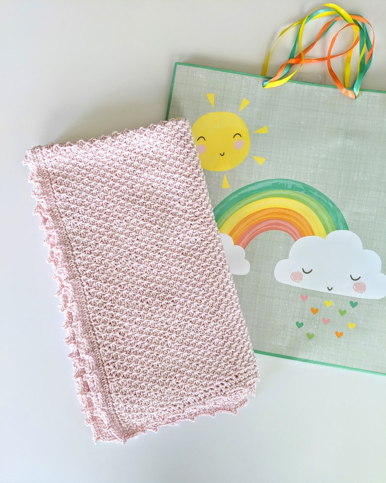 Addie's Baby Blanket Crochet PATTERN Tunisian Crochet Crochet Baby Blanket Pattern Tutorial Videos Included image 5