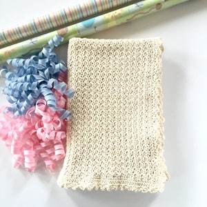 Baby Blanket PATTERN Pure and Simple Baby Blanket Blanket Crochet Pattern Beginner image 9