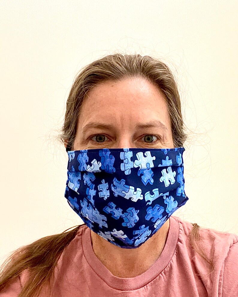 Washable Cotton Fabric Face Mask with extra fabric liner Face Etsy