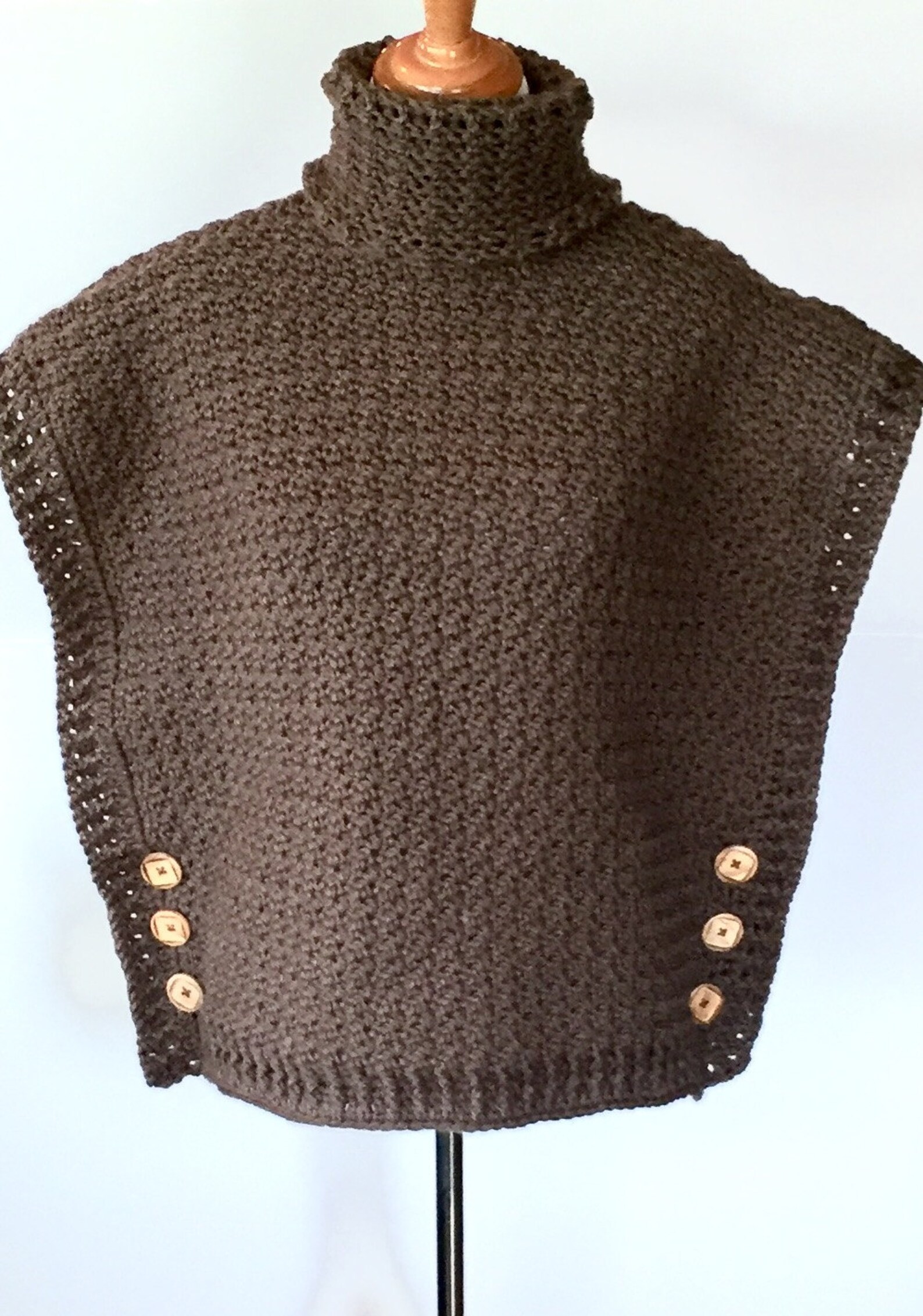 Crochet PATTERN Poncho Cowl Crochet Pattern Poncho Cowl Etsy