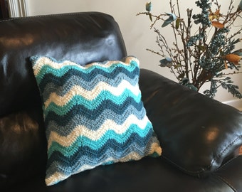 Crochet PATTERN Pillow Cover- Chevron - Pillow Cover - Home Decor