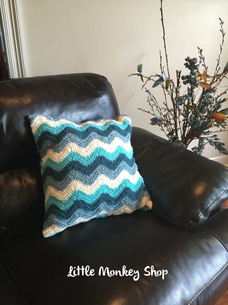 Crochet PATTERN Pillow Cover Chevron Pillow Cover Home Etsy