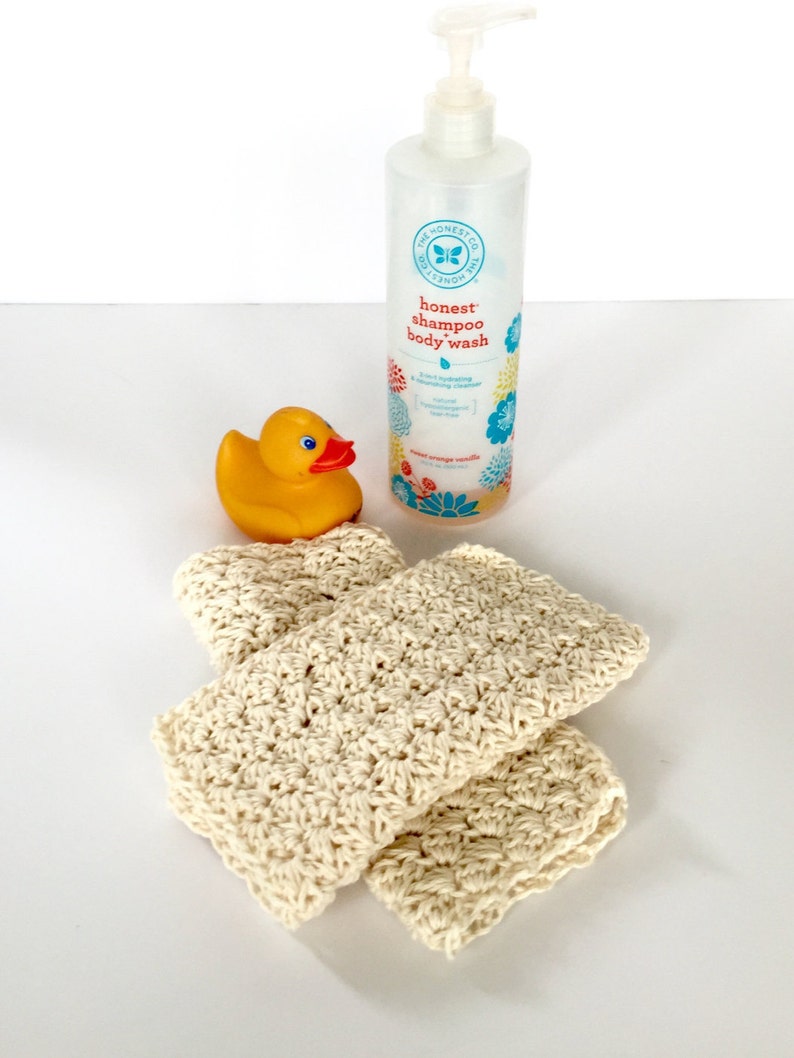 Crochet PATTERN Baby Washcloths Spa Cloth Baby Washcloths Etsy UK