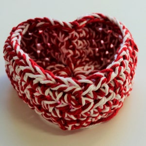 Crochet PATTERN Heart Basket Home Decoration Crochet Pattern Heart Basket Happy Valentine's Day image 6