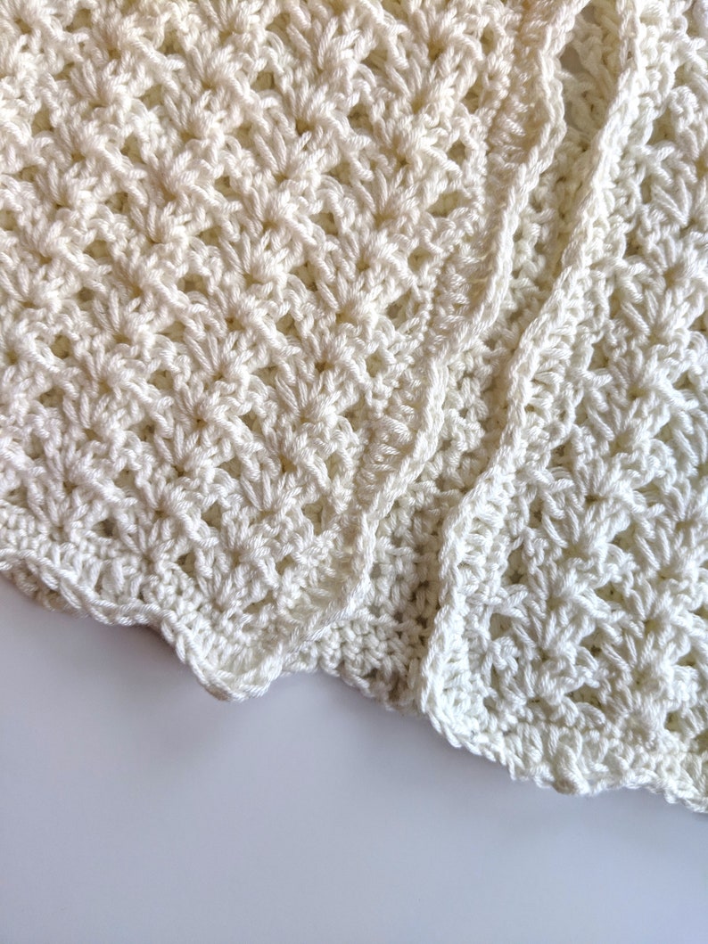 Lilly's Spring Cardigan CROCHET PATTERN - Easy Spring Cardigan - Easter Sweater Crochet Pattern for Girls - Cropped cardigan pattern image 9