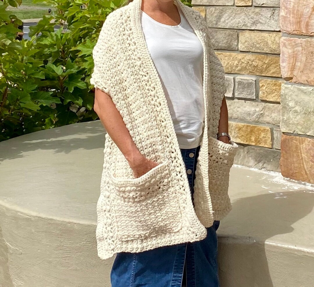 Friendship Pocket Shawl Crochet PATTERN Shoulder Wrap With Etsy