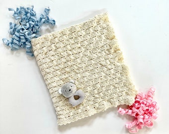 Winter Star Baby Blanket - washable wool - super soft baby blanket for your new little Star