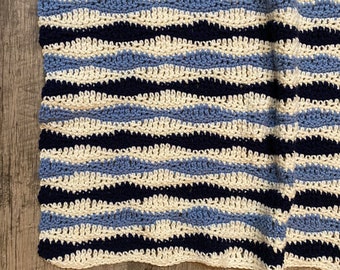 Benjamin Throw Häkelanleitung - Wellenmuster für die Decke - Decke Häkelanleitung - Afghanische Häkelanleitung