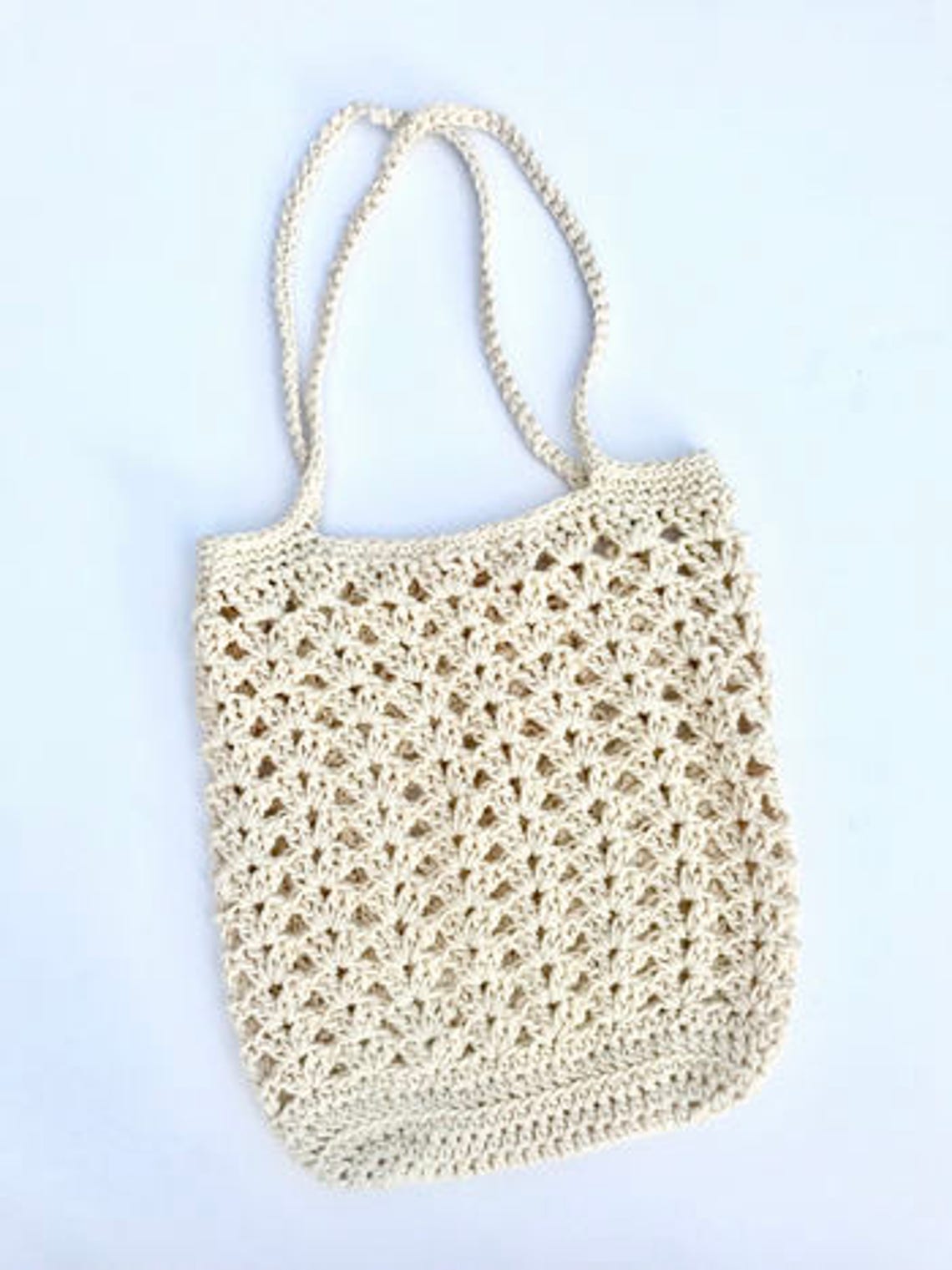 Farmers Market Bag Crochet Pattern Reusable Shopping Bag - Etsy