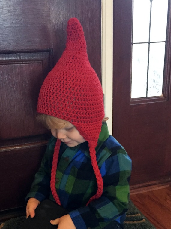 Crochet PATTERN Gnome Hat Pixie Hat Elf Hat Crochet Etsy