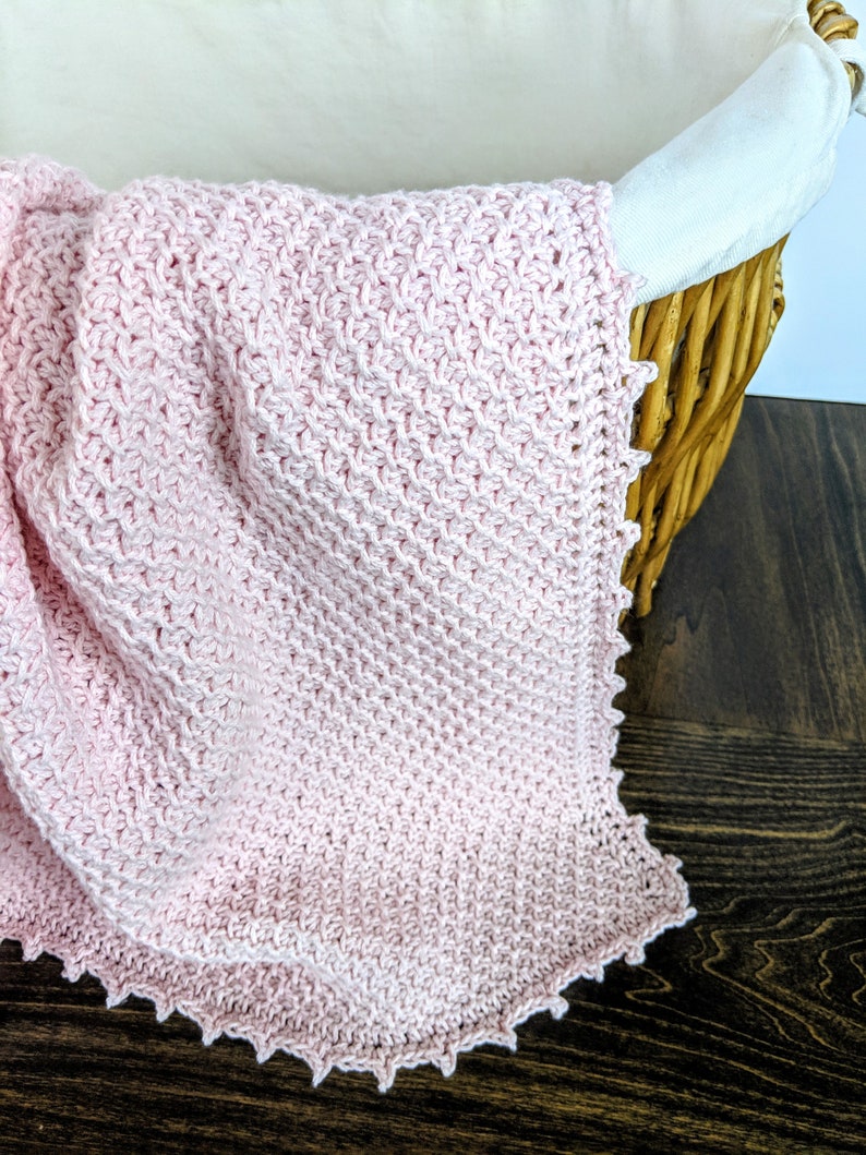 Addie's Baby Blanket Crochet PATTERN Tunisian Crochet Crochet Baby Blanket Pattern Tutorial Videos Included image 3