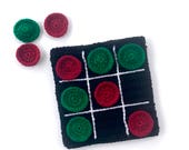 Travel Board Game Crochet PATTERN - Tic Tac Toe - Travel Board Game Crochet PATTERN - Christmas Game for kids