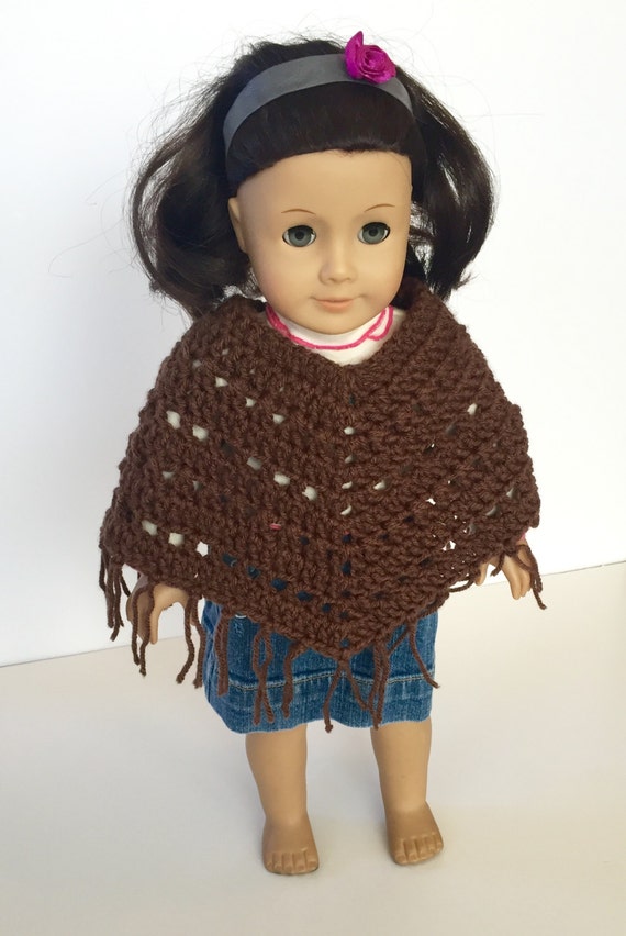 Crochet PATTERN Doll Poncho American Girl Doll Doll Poncho Etsy