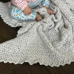 Baby Blanket Crochet PATTERN - Oh So Sweet! Baby Blanket  -  Easy Crochet Pattern - Perfect Baby Shower Gift