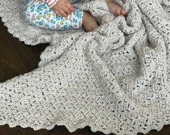 Baby Blanket Crochet PATTERN - Oh So Sweet! Baby Blanket  -  Easy Crochet Pattern - Perfect Baby Shower Gift