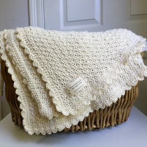 Crochet Baby Blanket PATTERN - Pure and Simple - Baby Blanket  -  Easy