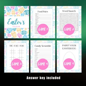 Easter Games Bundle | Easter Games for Kids & Adults | Easter ...