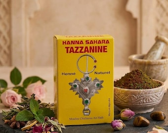 Marokkanisches Hamam-Kit - Natürliche schwarze Beldi-Seife, Rosenwasser, Hennapulver (Hautpflege-Set)
