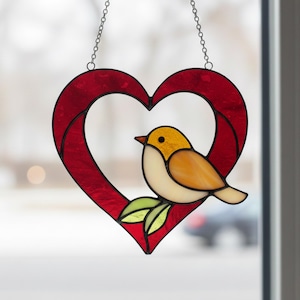 Glass Lovebirds - Etsy