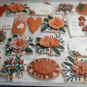 1 Dozen Bridal Shower Wedding Cookies