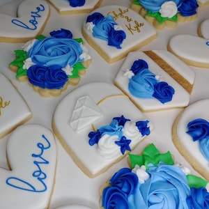 1 Dozen Bridal Shower Wedding Cookies