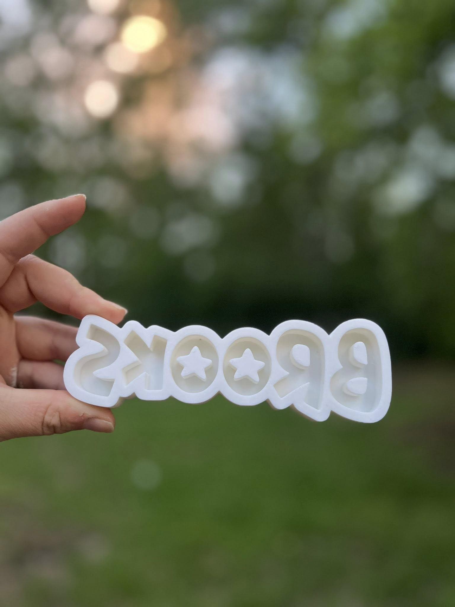 Personalized Sand Name Mold Custom Beach Toy for Kids Sandbox Name Stamp