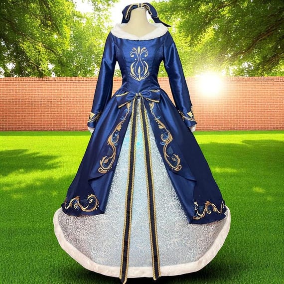 Royal Blue Mermaid Princess Dress • Fairytale Ball Gown Cosplay