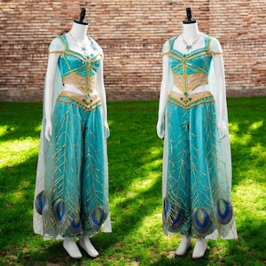 Disfraz Princesa Jazmín Disfraz De Jasmine Mujer Vestido Disfraz