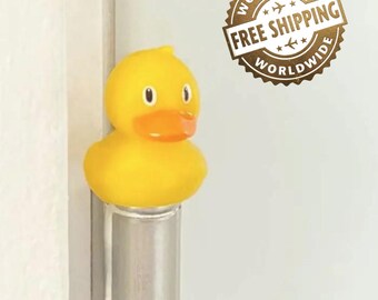 1Pc Cute Animel Door Hinges Figurines – Magnetic Cabinet Decorative Statue for Home, Office Decor, Festival Decor, Cute Duck Topper, Candy