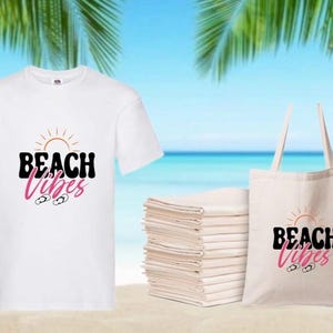 Matching Summer T-Shirt & Tote Bag - Various Designs