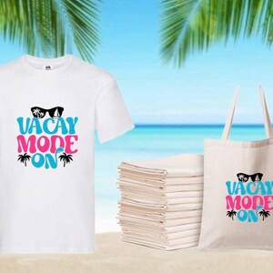 Summer Matching T-Shirt & Tote Bag Set - Various Designs
