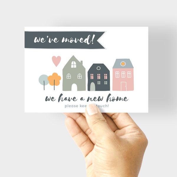New Address Card - Etsy