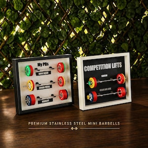 Mini PR Wall: Monitor de levantamiento de pesas personalizado para Powerlifting y CrossFit / Mini pantalla de barra