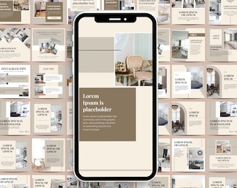 Interior Design Instagram Templates: Home Decor Social Media (Canva)