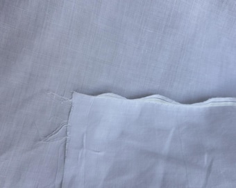 White Lightweight 100% Linen sold by the half yard | Great basic fabric for shirts, dresses, skirts etc. 58&quot; Wide and versatile fabric