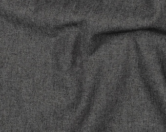 4,5 oz zwarte 100% katoenen denimstof verkocht op maat gesneden | Lichtgewicht denim, perfect voor jurken, shirts, woondecoratie en meer