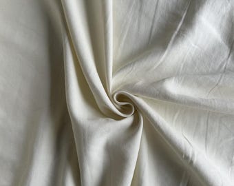 Deadstock Linen/Cotton Twill in Ivory