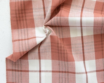 Arcade Karo Gewebt in Mammutbaum | Fableism Fabric von der halben Yard verkauft, perfekt für Kleidung und Dekor. Fallen Herbst Baumwollstoff