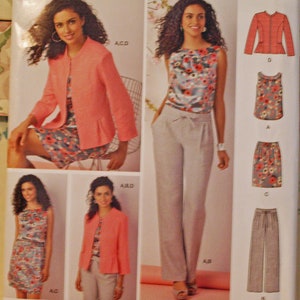Simplicity Pattern #1467 K5 Sizes 8-16  Misses&#39; and Miss Petite Top, Jacket and Pull-on Pants and Skirt Pattern UNCUT FF