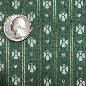 Weihnachtsstoff, Quiltstoff, FQ Fat Quarter, 100% Baumwolle, 18 &quot;x 22&quot; Quilting, Kunsthandwerk, Vintage Stoff, Grüner Stoff