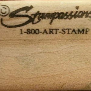 Rubber Stamp, Stampassions Daisies Aplenty F-3028 Wood Mount Rubber Stamp, S image 4