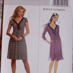 Butterick # 6528 Misses Dress Size B (10-12-14) Sewing Pattern, Sewing Pattern Dress, Vintage 1980s