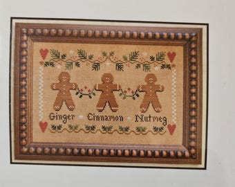 Little House Needleworks Gingerbread Trio (#59) by Diane Williams counted cross stitch pattern, #S
