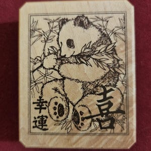 Carimbo de borracha vintage OOP Inkadinkadoo Panda, #S