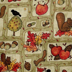 Fall FABRIC, Quilt Fabric, FQ Fat Quarter, Half Yard, Yardage, 100% Cotton, Quilting, Crafts, Vintage Fabric, Autumn Colors