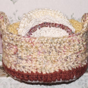 Basket with SPA CLOTHS, Kitchen Scrubby, Dish Cloth, Sponge, 5pc SPA Set, Men&#39;s Gift, Women&#39;s Gift, Baby Gift, Bath Set, Farmhouse Kitchen