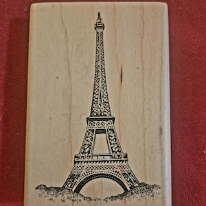 Retraité Inkadinkado 5242P Tour Eiffel, tampon en caoutchouc, #S