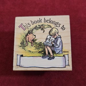 Sello de goma retirado de Disney Winnie the Pooh de All Night Media, n.° S